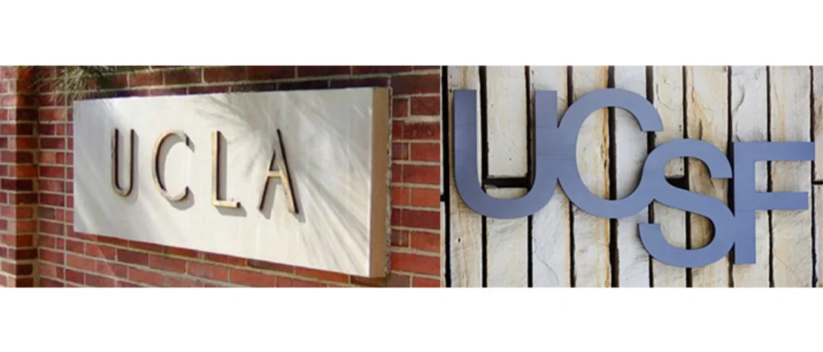 UCLA - UCSF campus signs